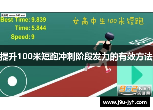 提升100米短跑冲刺阶段发力的有效方法