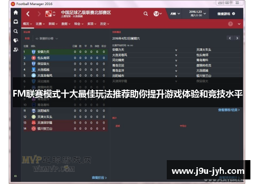 FM联赛模式十大最佳玩法推荐助你提升游戏体验和竞技水平 FM联赛模式十大最佳玩法推荐助你提升游戏体验和竞技水平