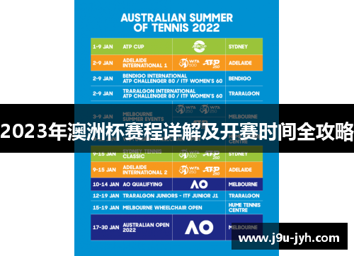 2023年澳洲杯赛程详解及开赛时间全攻略